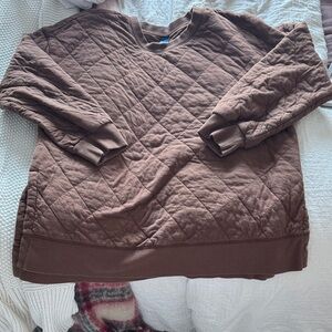 Old Navy Chocolate Brown Crew Neck